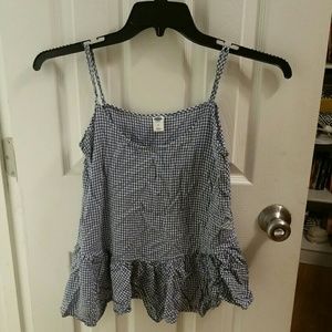Gingham tank top